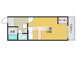 K・FLAT ワンルームの間取図画像