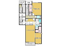 プレミアム県庁前 2LDKの間取図画像