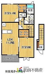 TMビレッジ3 2LDKの間取図画像