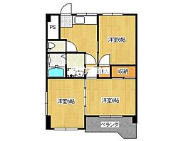 センチュリーマンション 3DKの間取図画像