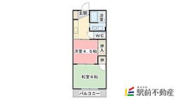 ハイツ井手 2Kの間取図画像