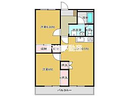 古賀ビル 2LDKの間取図画像