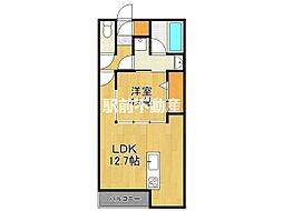 フォーティスMGH 1LDKの間取図画像