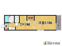 ソネットKOSE 1DKの間取図画像