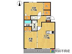 スーベニア 2LDKの間取図画像