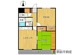 リヴェール・ナナ 2LDKの間取図画像
