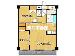 S-FORT佐賀天神 2LDKの間取図画像