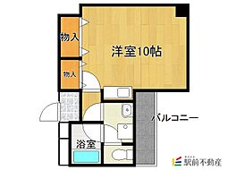 SKセントラルマンション ワンルームの間取図画像