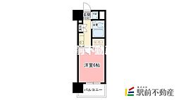 ロマネスクマツバラ 1Kの間取図画像