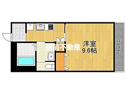 SUNパール駅前 1Kの間取図画像