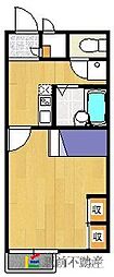 レオパレスガーデン光 1Kの間取図画像