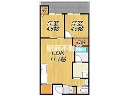 Giada 2LDKの間取図画像