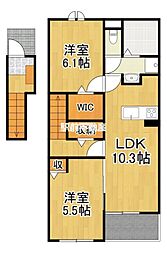 ハピネス III 2階/202