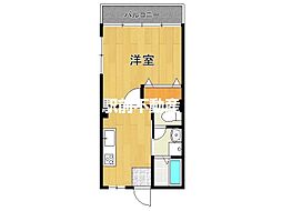 カンフォーラ佐賀 1LDKの間取図画像
