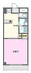 MP10番館 1DKの間取図画像