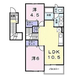 ウィステリアＢ 2階