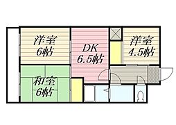 リアライズ浜松 3DKの間取図画像