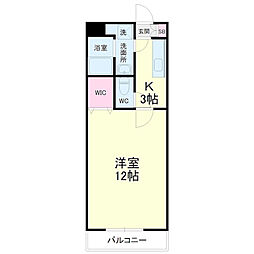 アルタ 1Kの間取図画像