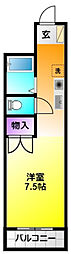 ジョアン2 ワンルームの間取図画像