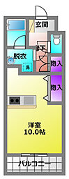 ハイトピア高林 ワンルームの間取図画像