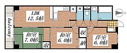 リアライズ城北 3LDKの間取図画像
