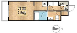 CASAMIRA日神パレステージ浜松第2 1Kの間取図画像