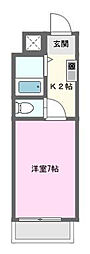 ラ・フォーレ泉 1Kの間取図画像