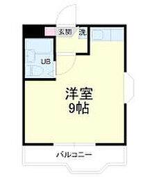 グレイス第1マンション ワンルームの間取図画像