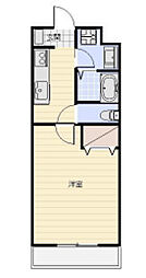 R.シャロウズ 1Kの間取図画像