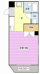 Avenue布橋 1Kの間取図画像