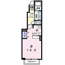 ファヤージュ 1Kの間取図画像