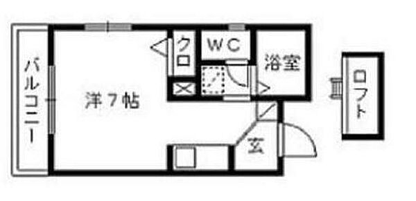 レリブ小池II 303｜静岡県浜松市中央区小池町(賃貸マンション1R・3階・22.68㎡)の写真 その2