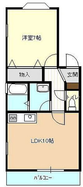コープW W-1｜静岡県浜松市中央区早出町(賃貸アパート1LDK・1階・43.23㎡)の写真 その2