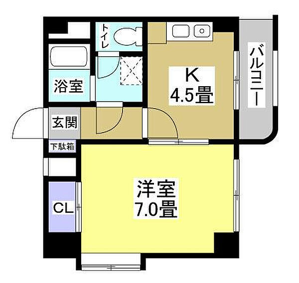 ホリホックイン元浜 606｜静岡県浜松市中央区元浜町(賃貸マンション1DK・6階・34.98㎡)の写真 その2