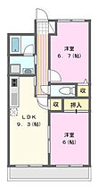 ピース1 101 ｜ 静岡県浜松市中央区市野町（賃貸マンション2LDK・1階・53.20㎡） その2