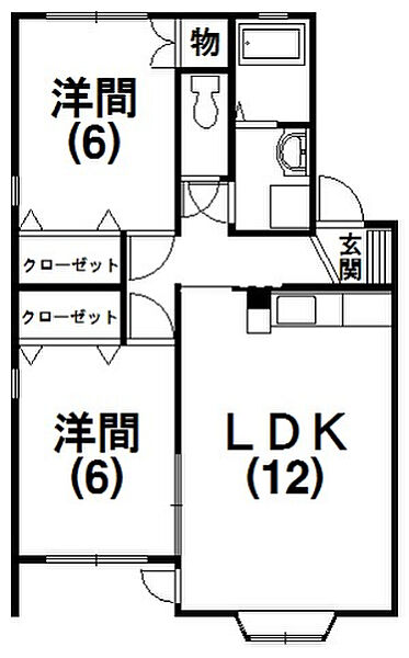エスポワールミシマC 103｜静岡県浜松市中央区三島町(賃貸アパート2LDK・1階・56.31㎡)の写真 その2