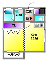 ジュネス7 205 ｜ 静岡県浜松市中央区半田町（賃貸アパート1R・2階・29.00㎡） その2