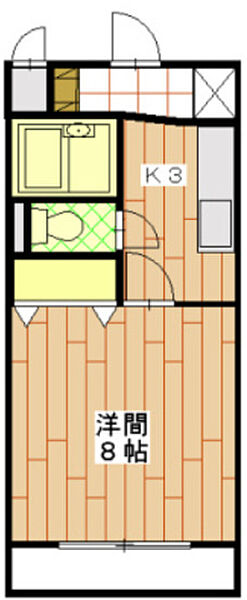 ソーカル 202｜静岡県浜松市中央区安松町(賃貸アパート1K・2階・25.92㎡)の写真 その2