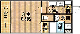 Bell-Ku 502 ｜ 静岡県浜松市中央区中央３丁目（賃貸マンション1K・5階・26.64㎡） その2