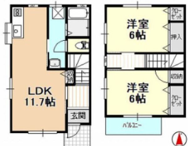 テラスハウスKoike D｜静岡県浜松市中央区南浅田１丁目(賃貸テラスハウス2LDK・1階・61.48㎡)の写真 その2