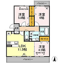 Ｒｏｙａｌ　Ｗｉｎ’ｓ 203 ｜ 静岡県浜松市中央区原島町（賃貸アパート3LDK・2階・64.77㎡） その2