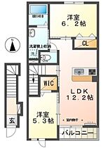 フィオーレIII 205 ｜ 静岡県浜松市中央区篠ケ瀬町（賃貸アパート2LDK・2階・57.84㎡） その2