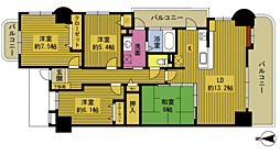 ロフティ餅ケ浜シーサイド 4LDKの間取図画像