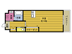 RINT7 1Kの間取図画像