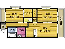 RINT7 2LDKの間取図画像