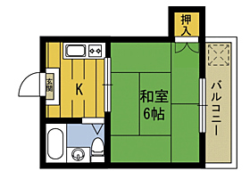 コーポ植木 308 ｜ 大分県別府市桜ケ丘（賃貸マンション1K・3階・19.00㎡） その2