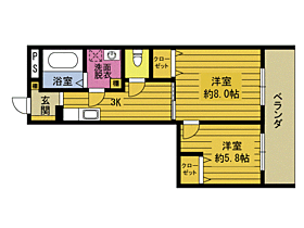 エクセレントヴィラホウショウ 405 ｜ 大分県別府市平田町（賃貸マンション2K・4階・38.34㎡） その2