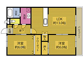 ガーデンハイツ A203 ｜ 大分県杵築市大字杵築（賃貸アパート2LDK・2階・57.96㎡） その2