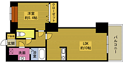 セントラルコート大分駅前 1LDKの間取図画像
