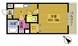 Ｒ41番館 3階1Kの間取り